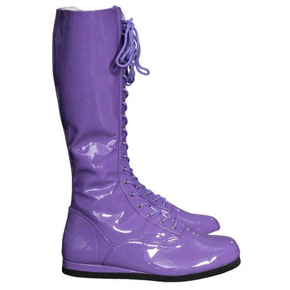 Pro Wrestler / Superhero Purple Halloween Cosplay Costume Boots