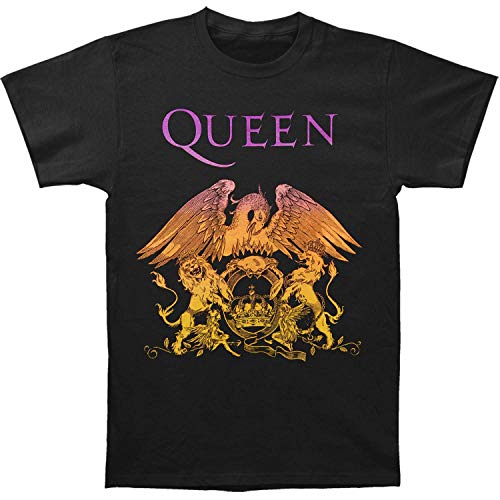 Queen QUEEN CREST GRADIENT BLACK SS TEE LARGE Mens T Shirt
