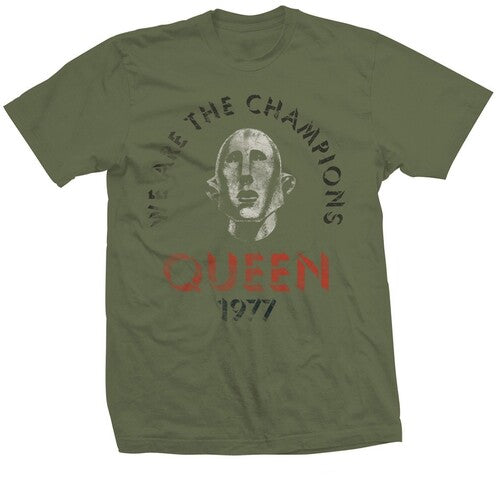 Queen QUEEN WE ARE THE CHAMPIONS DISTRESSED SS TEE L Mens T Shirt