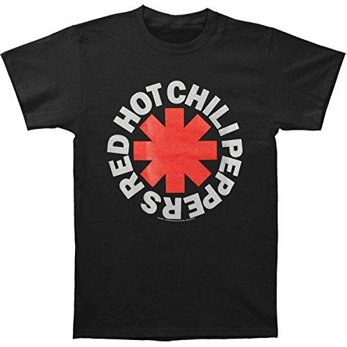 Red Hot Chili Peppers Men'S Rhcp Classic Asterisk T Shirt, Black, Small Mens T Shirt