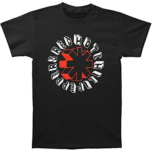 Red Hot Chili Peppers Men'S Rhcp Hand Drawn T-Shirt, Black, Small Mens T Shirt