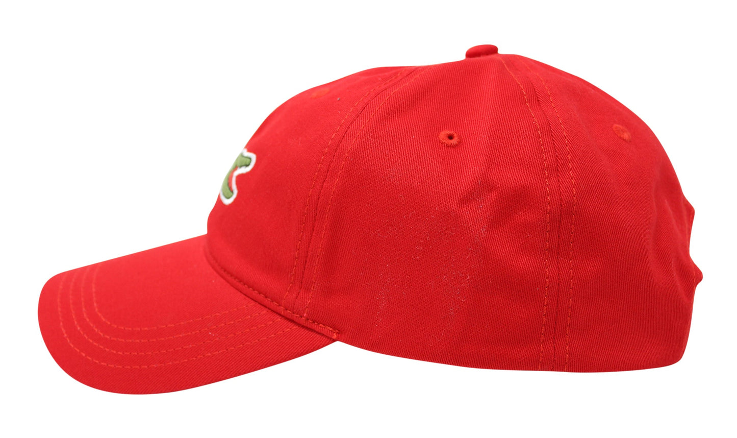Lacoste Men's Classic Large Croc Logo Cap with Leather Strap Hat