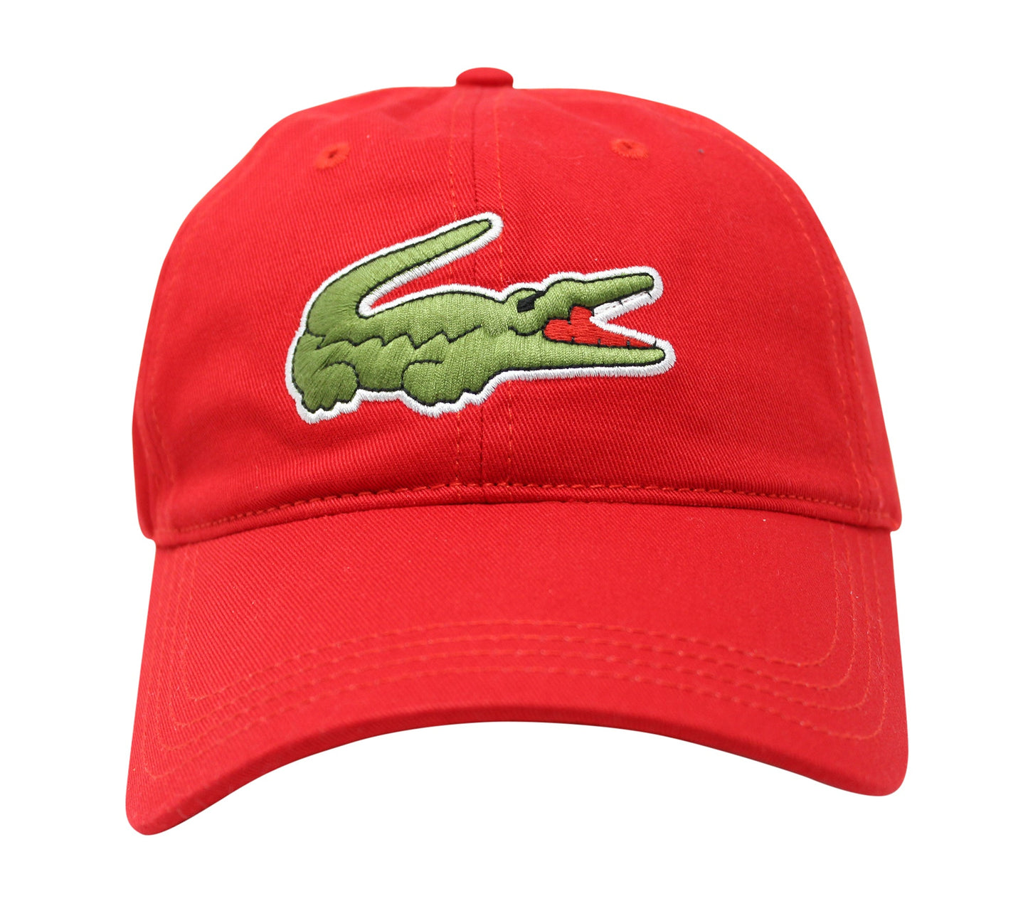 Lacoste Men's Classic Large Croc Logo Cap with Leather Strap Hat