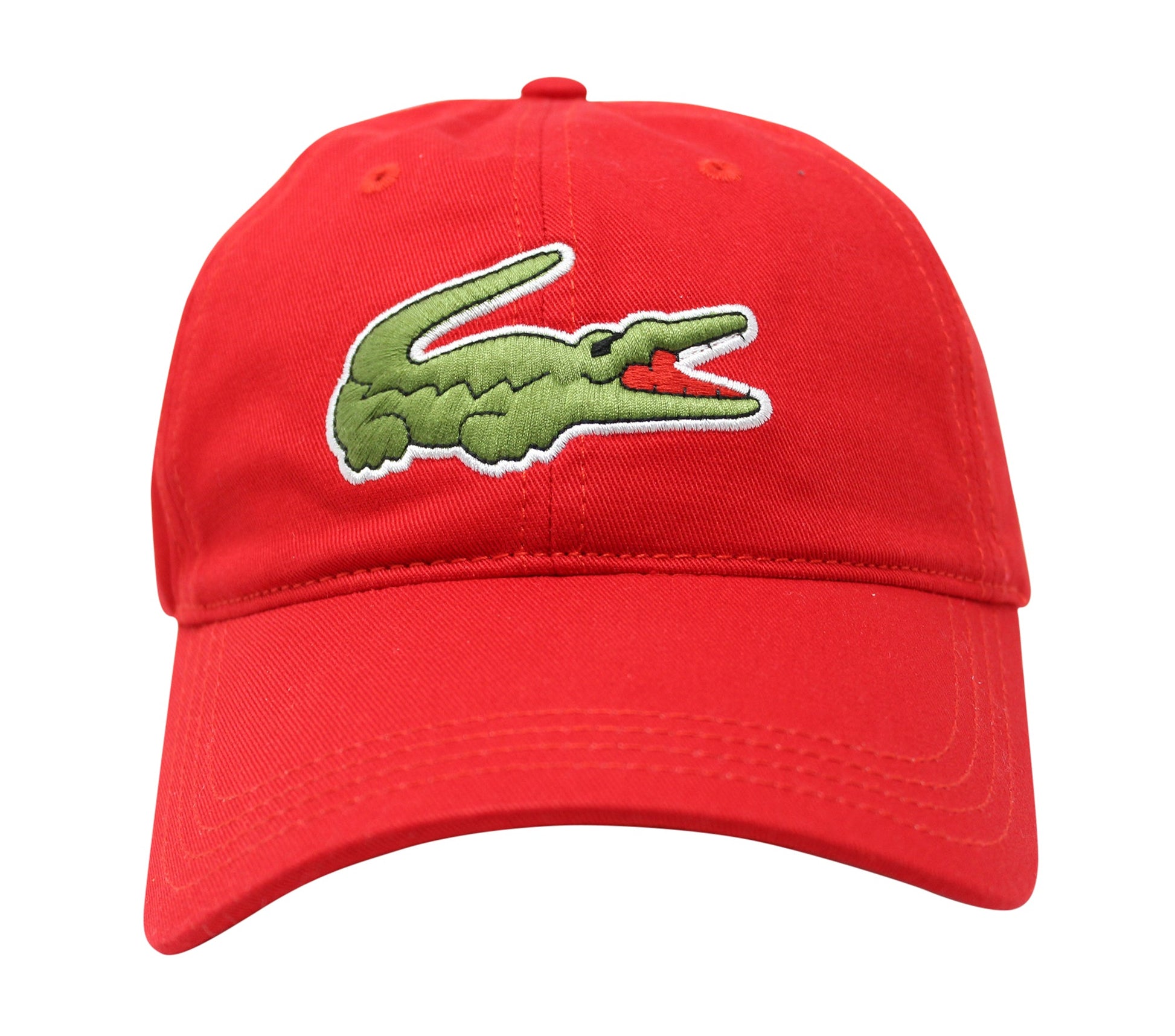 Lacoste Men's Classic Large Croc Logo Cap with Leather Strap Hat