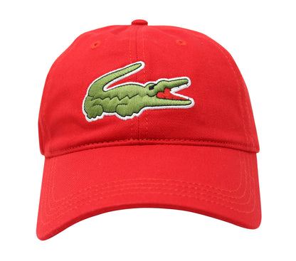 Lacoste Men's Classic Large Croc Logo Cap with Leather Strap Hat