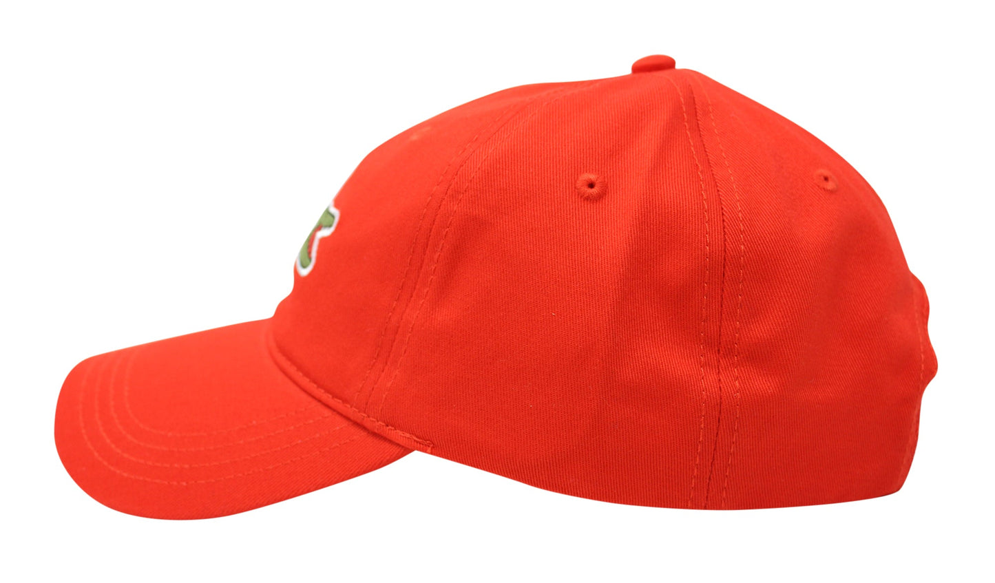 Lacoste Men's Classic Large Croc Logo Cap with Leather Strap Hat