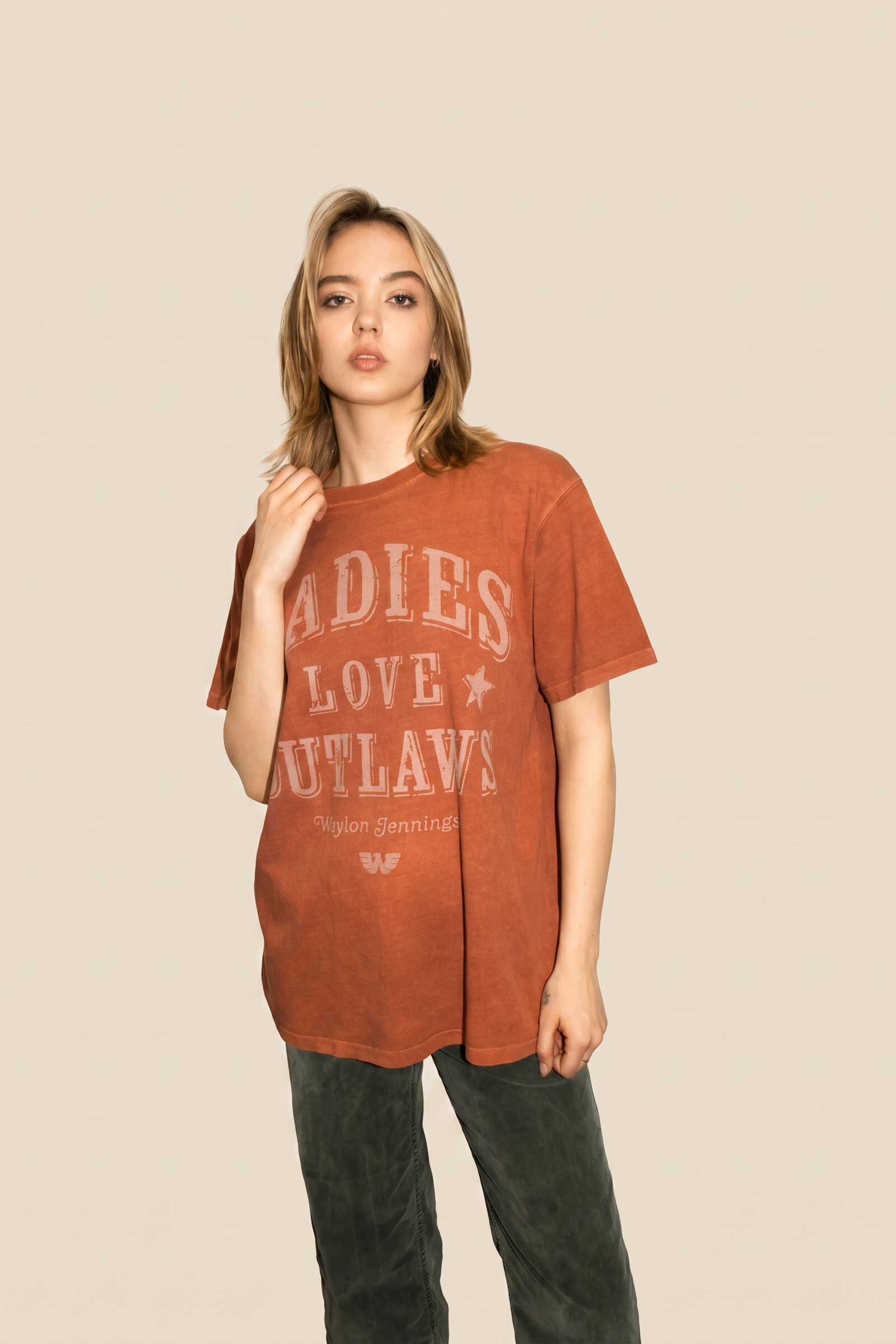 Waylon Jennings Womens Tee T Shirt