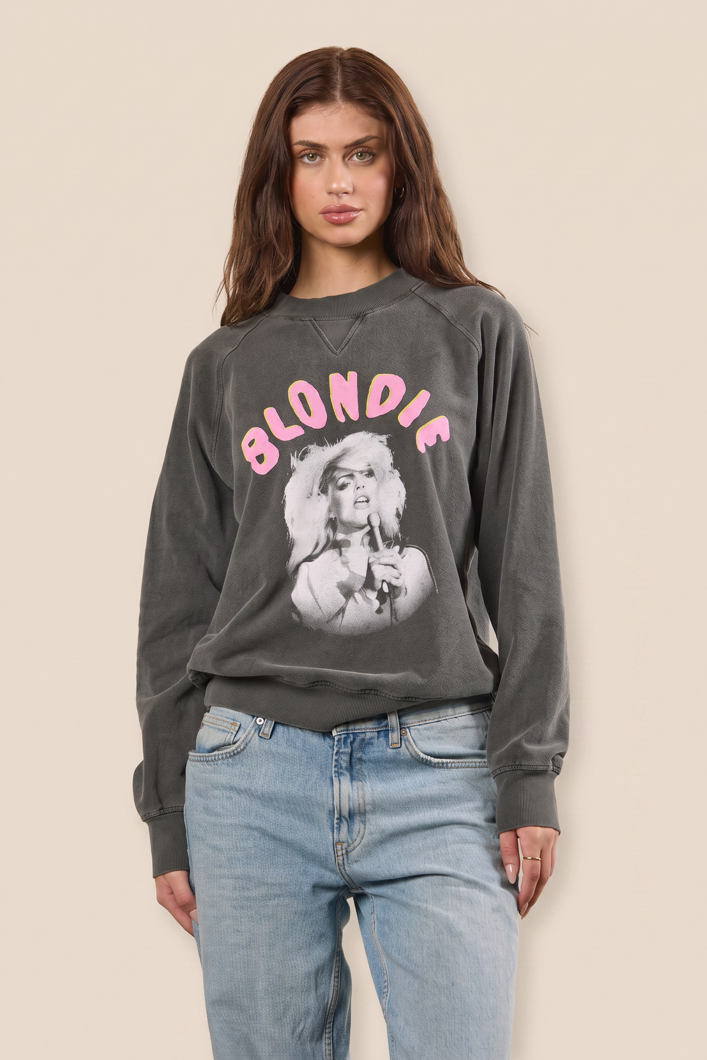Blondie Atomic Pullover Crewneck Sweatshirt Dark Grey