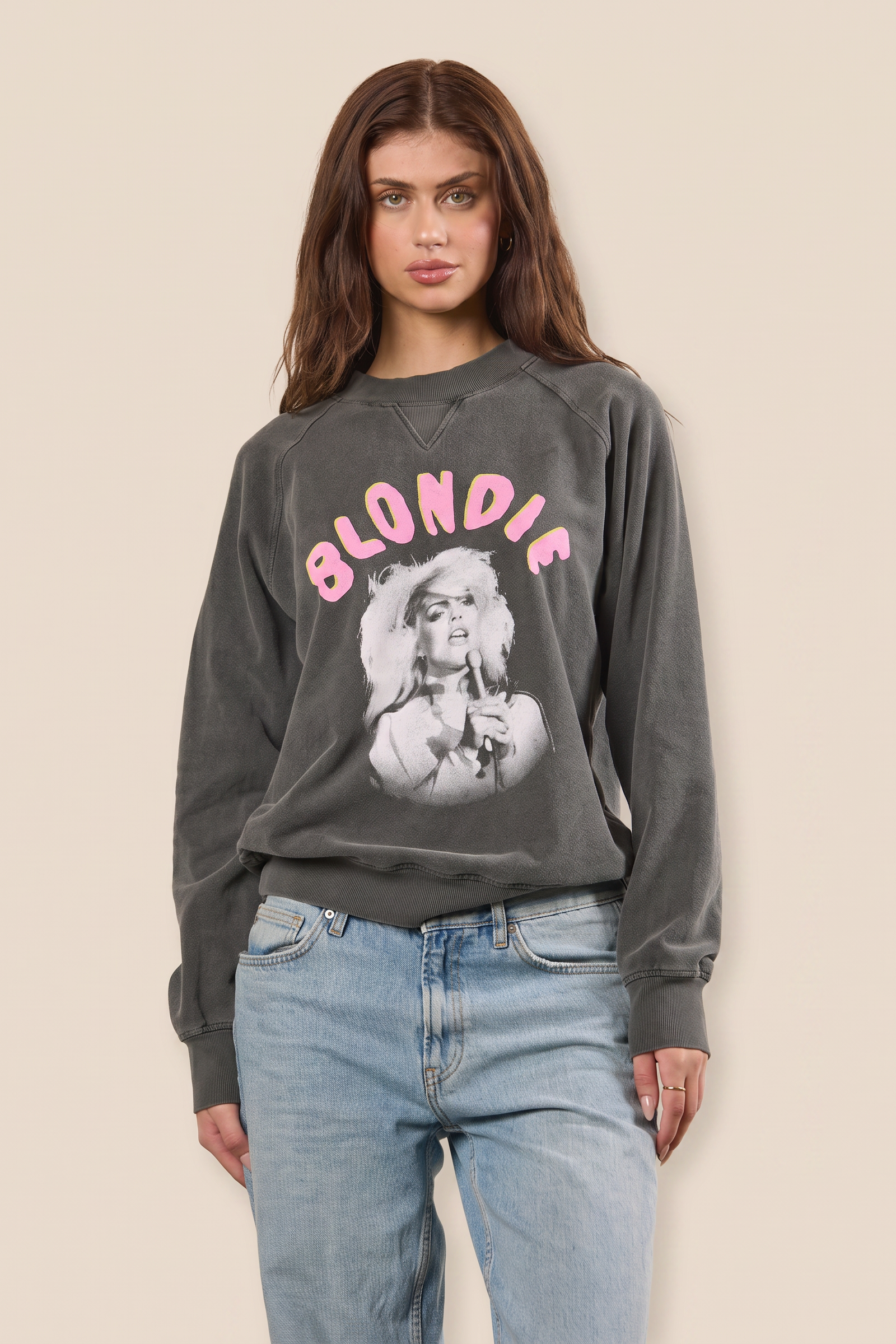 Blondie Atomic Pullover Crewneck Sweatshirt Dark Grey
