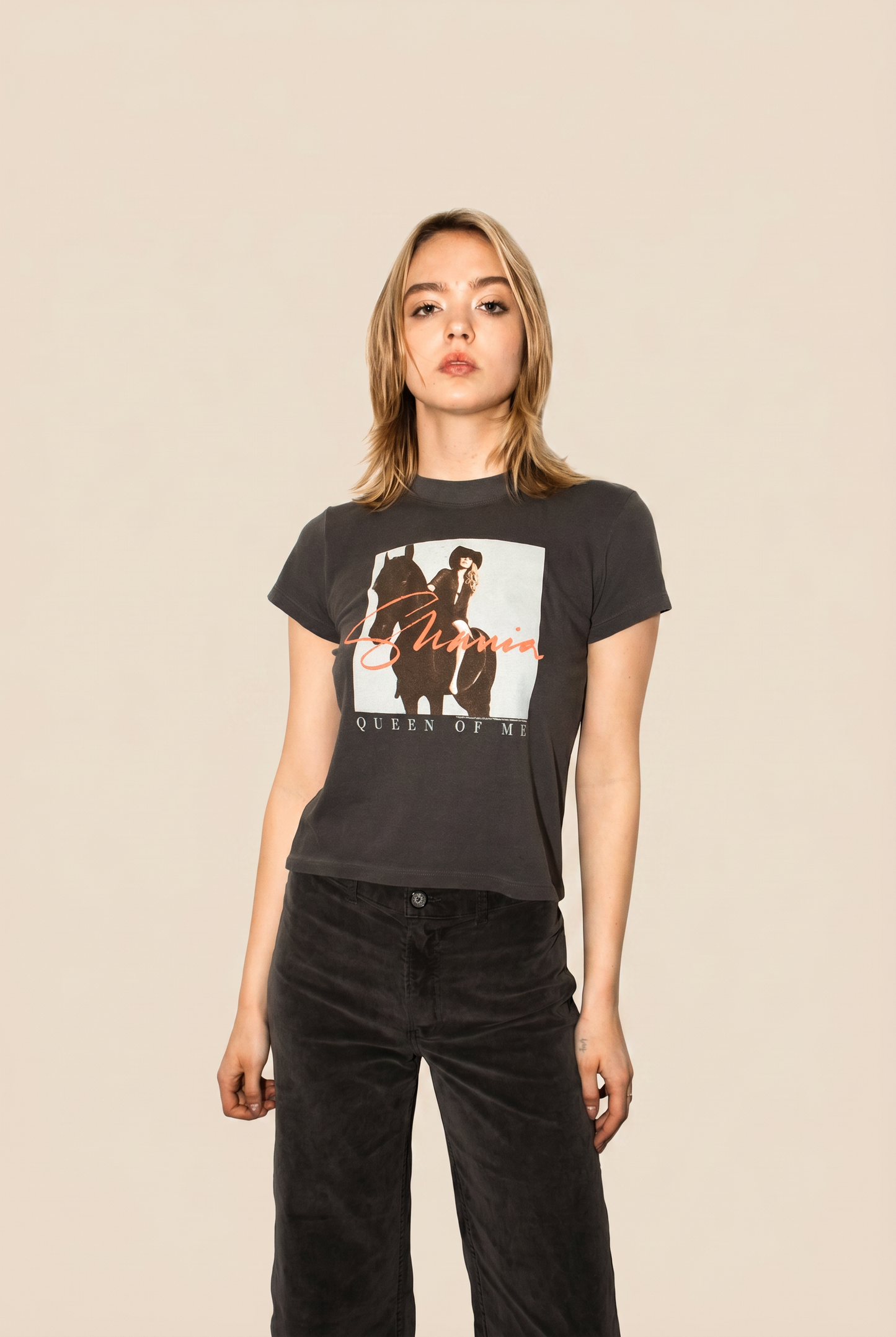 Shania Twain Queen of Me Tee Womens T Shirt Black