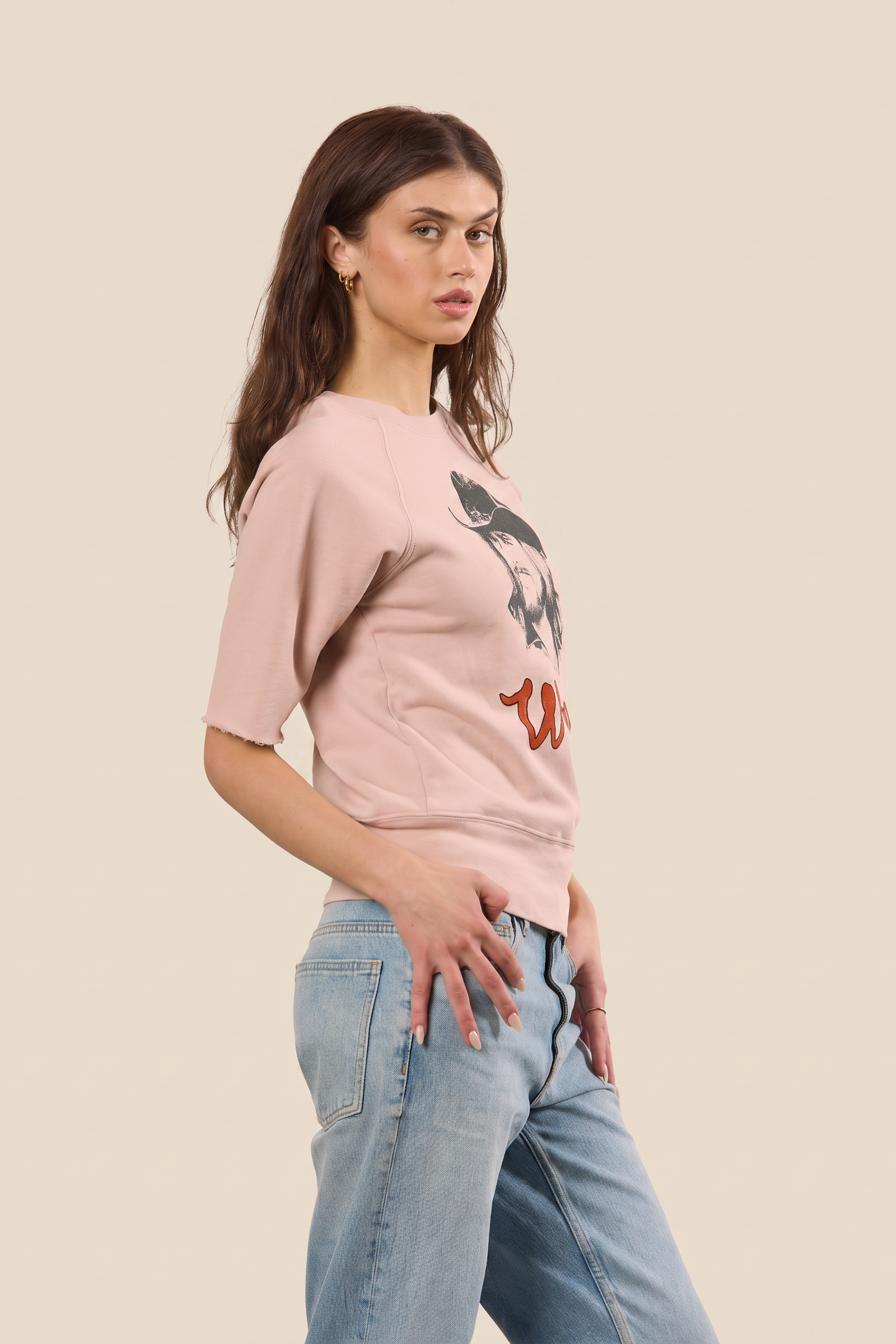 Waylon Jennings Raglan Womens Shirt Pink