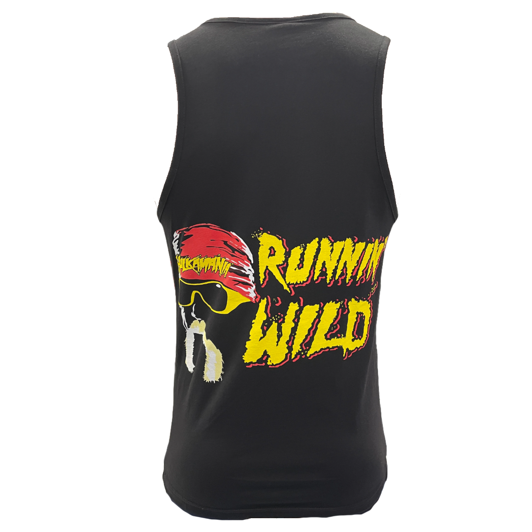 Hulk Hogan Hulkamania Runnin Wild Mens Tank Top Black