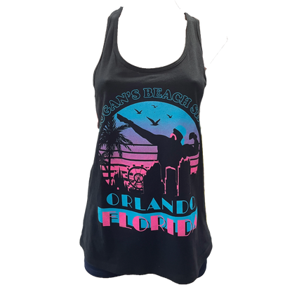 Hulk Hogan Hogan's Beach Shop Miami Vice Womens Tank Top Shirt Black