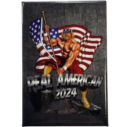 Hulk Hogan Real American Victory 2024 Flat Magnet