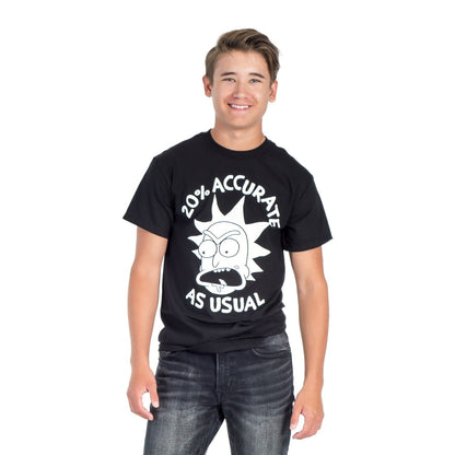 Rick Sanchez Only 20% Accurate As Usual Adult Unisex T-Shirt