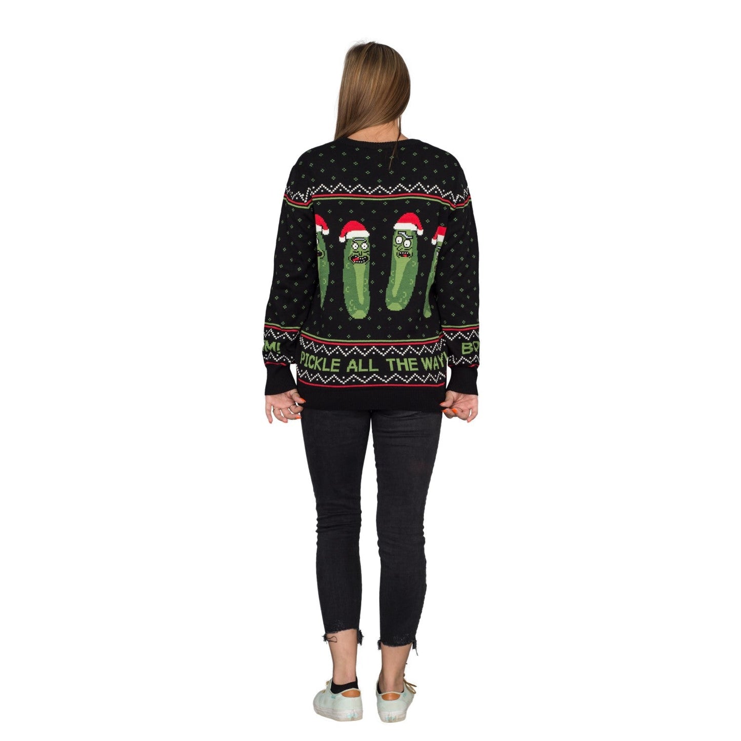 Rick and Morty Boom! PickleRick Adult Ugly Christmas Sweater