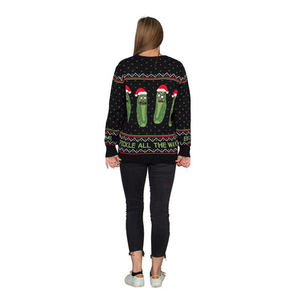 Rick and Morty Boom! PickleRick Adult Ugly Christmas Sweater