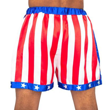 Rocky Balboa Boxing American Adult Flag Shorts