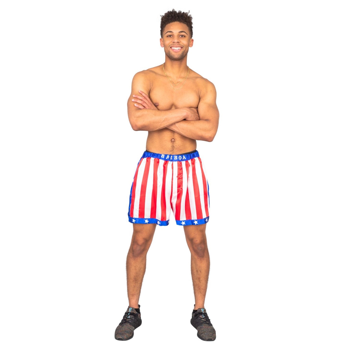 Rocky Balboa Boxing American Adult Flag Shorts