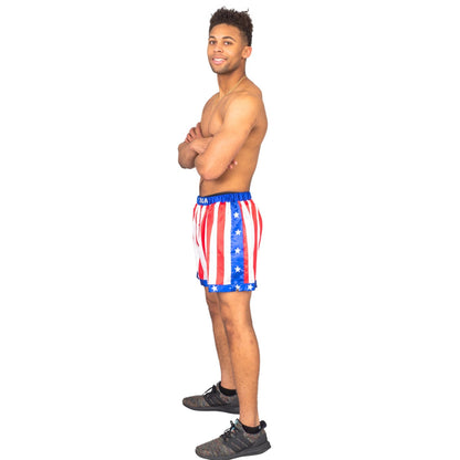 Rocky Balboa Boxing American Adult Flag Shorts