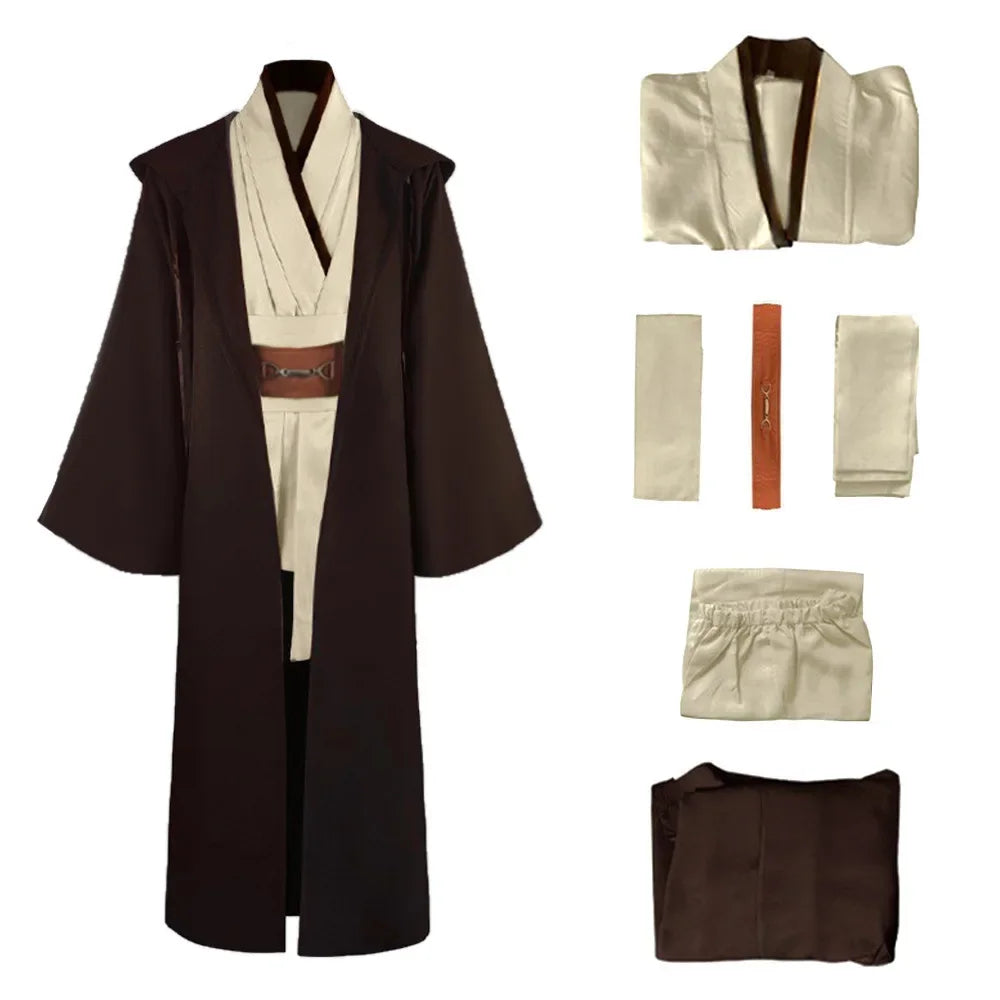 High Quality Obi-Wan Kenobi Cos Costume Star Soft Polyester Wars