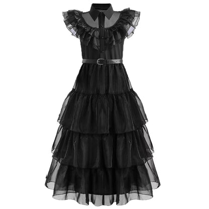 Wednesday Addams Cosplay Costume for Teens