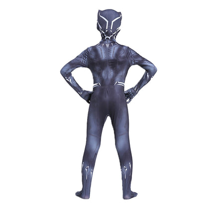 Black Panther Attacked Mask Adult Kids Jumpsuits