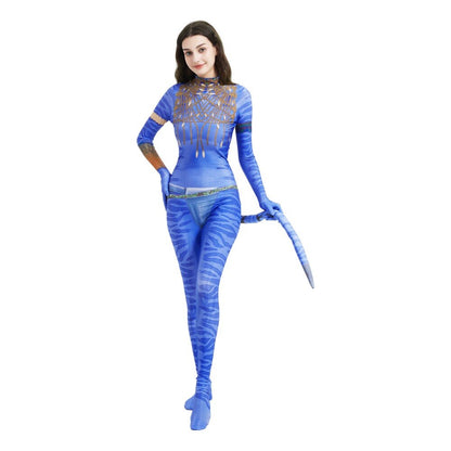 Movie Avatar Halloween Cosplay Costume for Adults and Kids