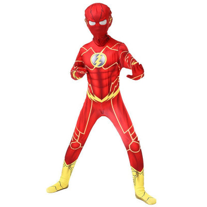 Flash Superhero Cosplay Costume for Kids & Adults