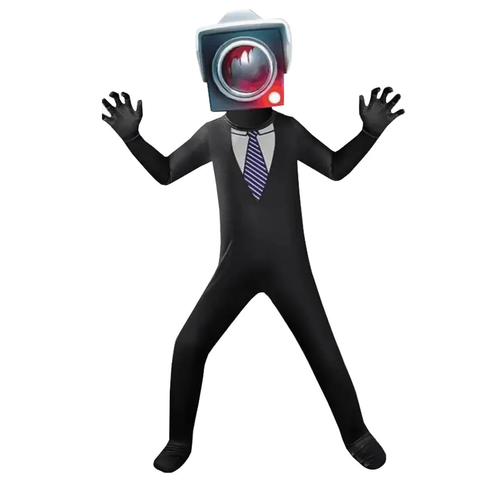 Anime Skibidi Toilet Cosplay Audio Man Camera Man Tv Man Costume