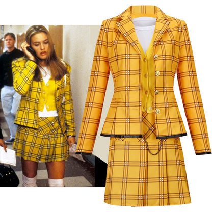 Clueless Cher Dion School Uniform Cosplay Costume