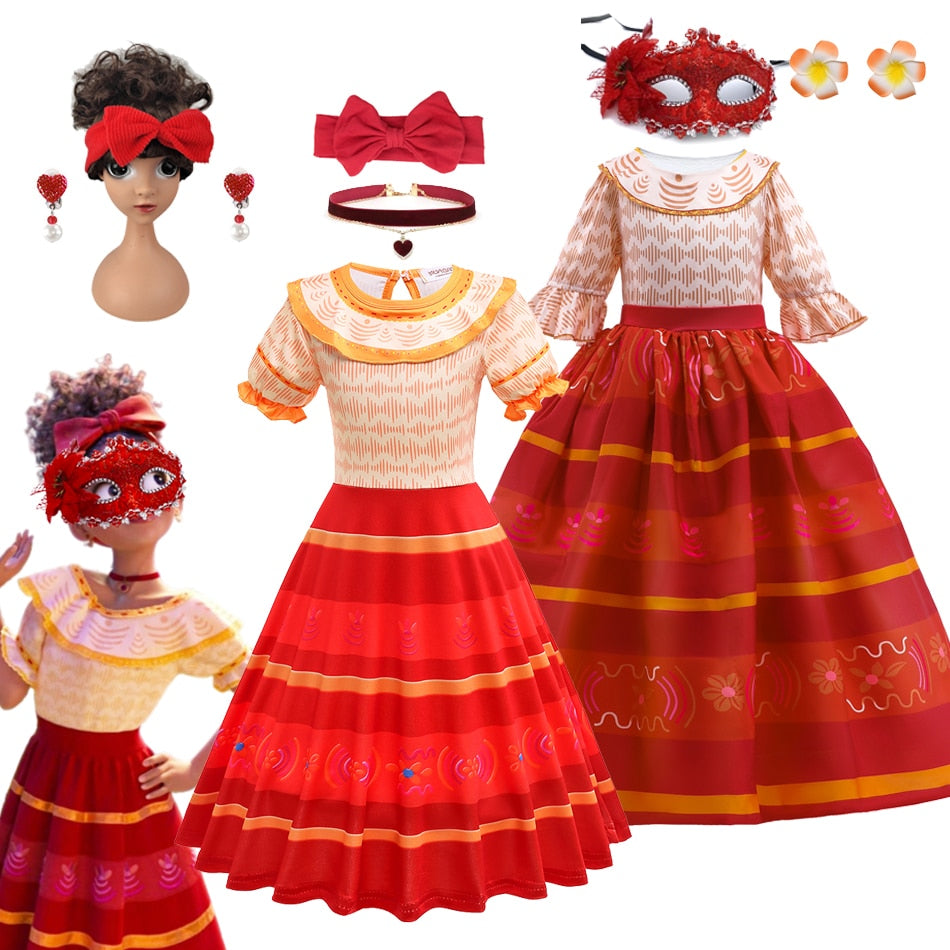 Disney Encanto Dolores Girls Princess Dress