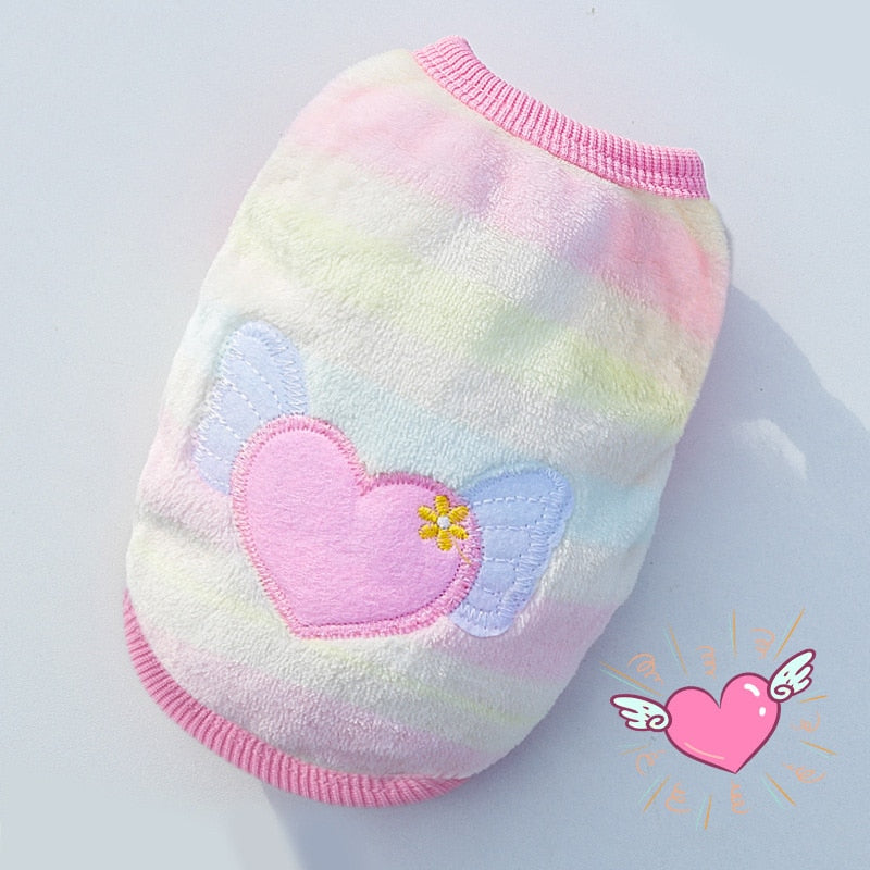 Cute Fleece Pet Dog Clothes For Small Dogs