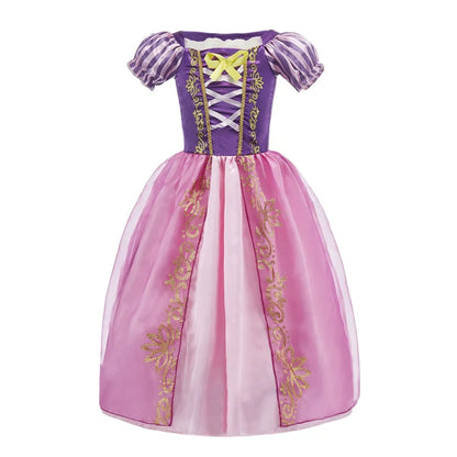 Girls Princess Dress Kids Cinderella Snow White Aurora Sofia Rapunzel Cinderella Halloween Costume