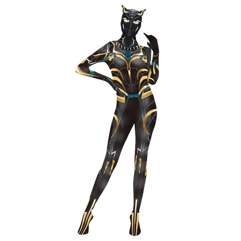 Black Panther Cosplay Costume Wakanda Halloween Uniform