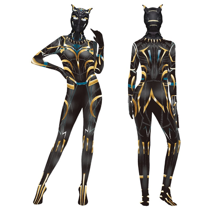 Black Panther Cosplay Costume Wakanda Halloween Uniform