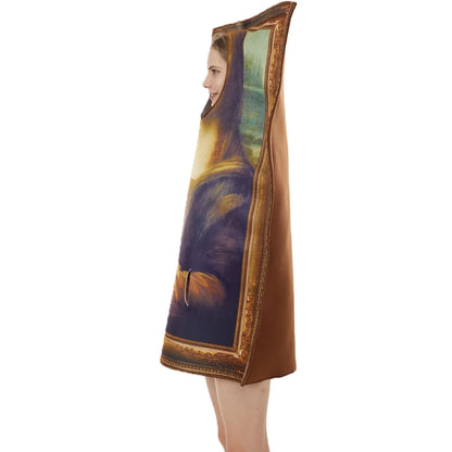 Cosplay Funny Mona Lisa Mural Halloween Costumes