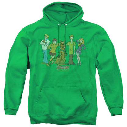 Scooby Doo Scooby Gang Mens Hoodie Kelly Green