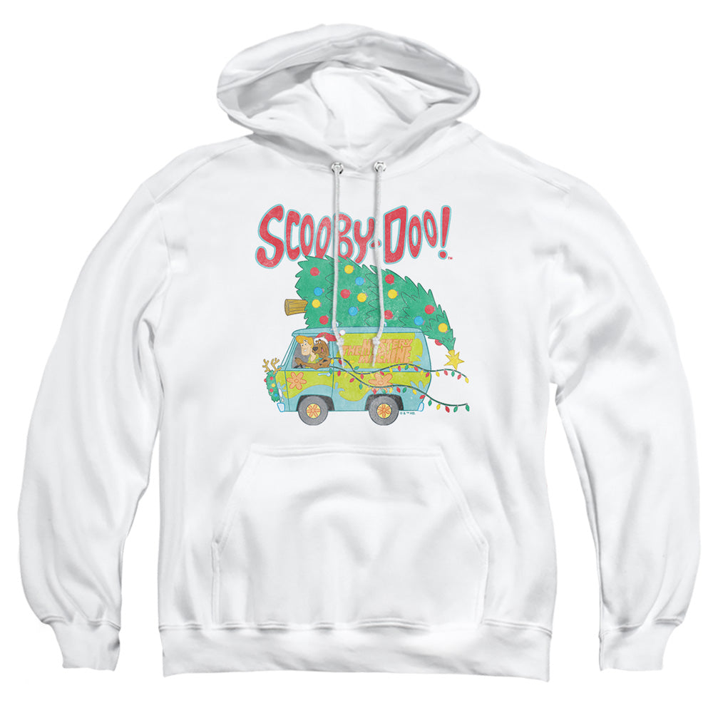Scooby-Doo Mystery Machine Christmas Tree Mens Hoodie White