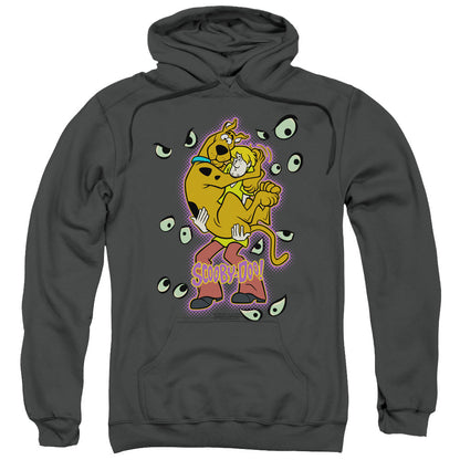 Scooby Doo Being Watched Mens Hoodie Charcoal