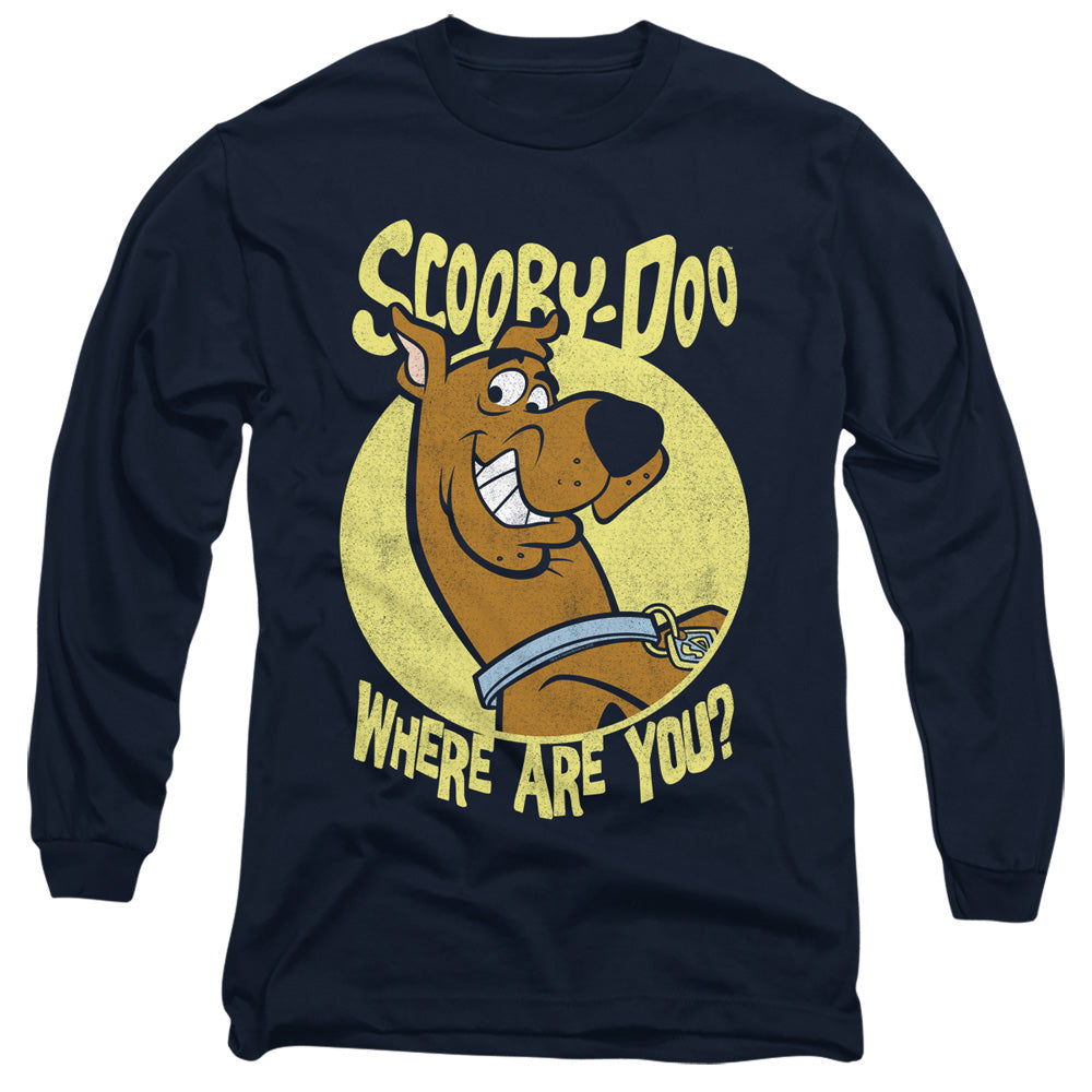 Scooby Doo Where Are You Mens Long Sleeve Shirt Navy Blue