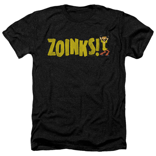 Scooby Doo Zoinks Heather Mens T Shirt Black
