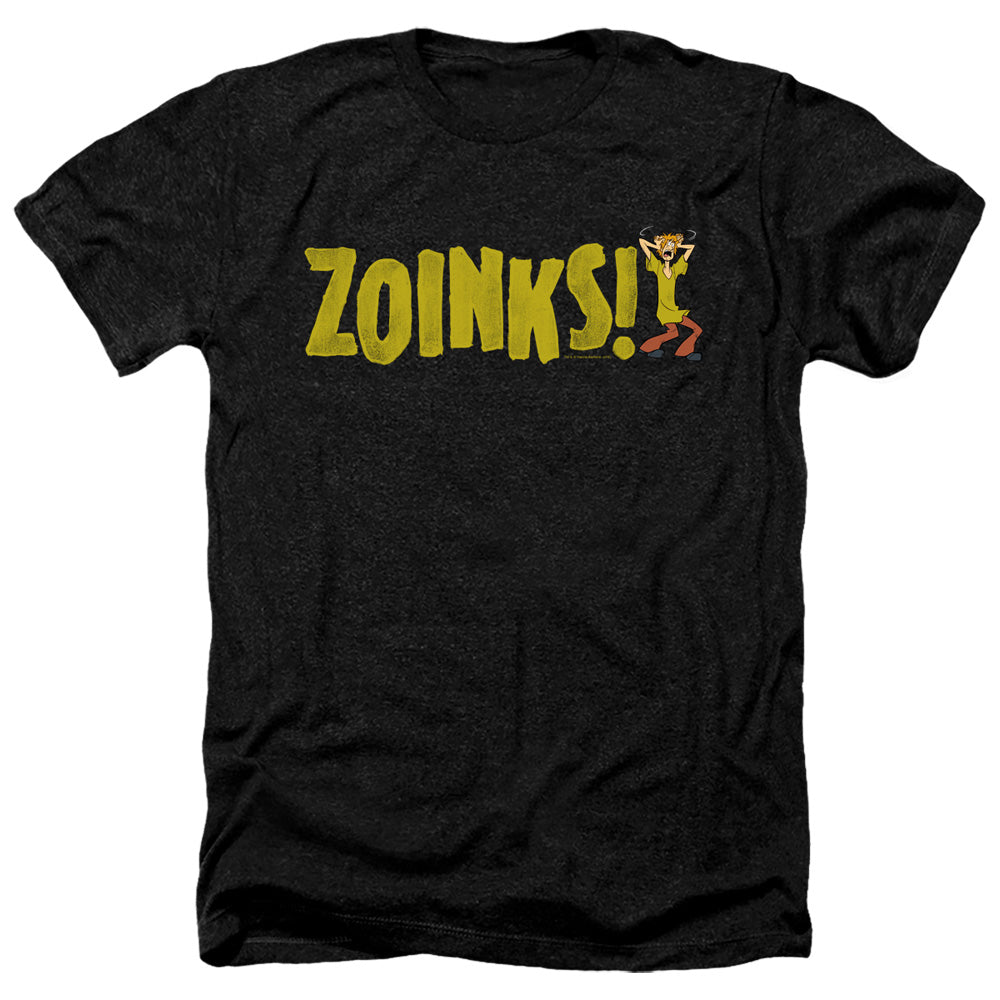 Scooby Doo Zoinks Heather Mens T Shirt Black