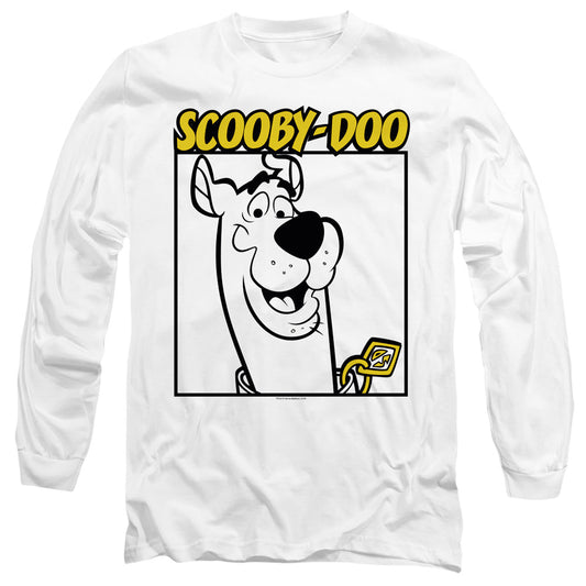 Scooby Doo Scooby Square Mens Long Sleeve Shirt White