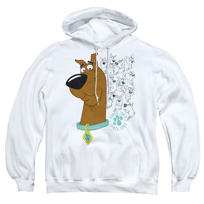 Scooby Doo Evolution Of Scooby Doo Mens Hoodie White