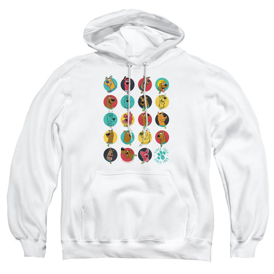 Scooby Doo Heads Up Mens Hoodie White