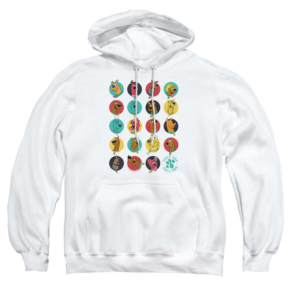Scooby Doo Heads Up Mens Hoodie White