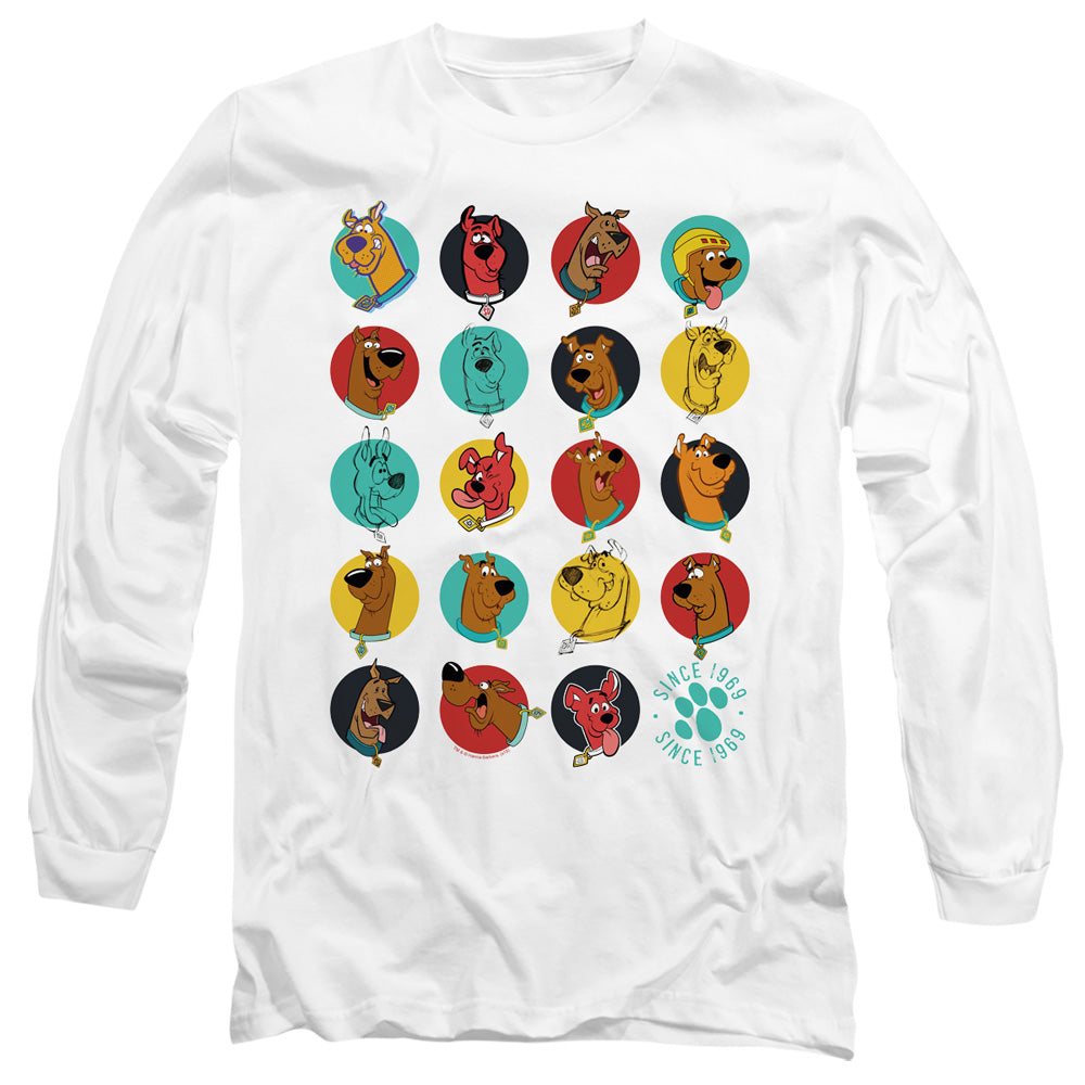Scooby Doo Zoinks Repeat Mens Long Sleeve Shirt White