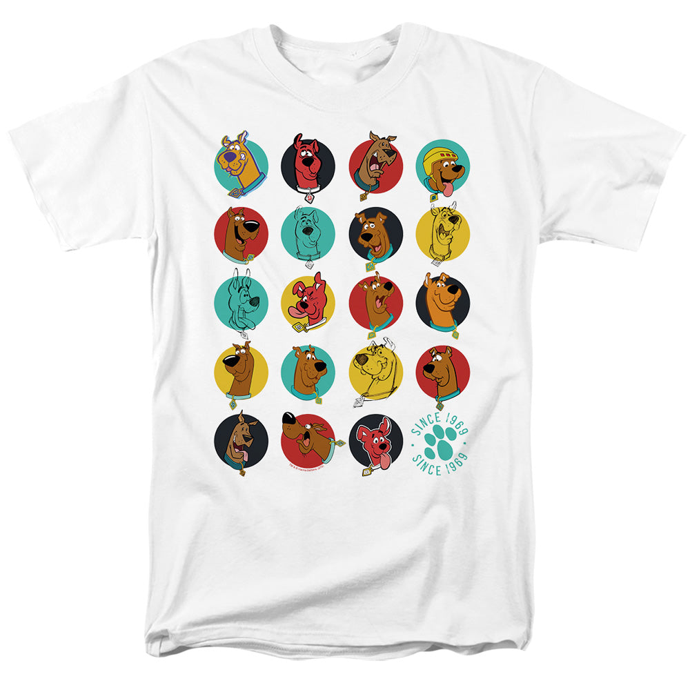 Scooby Doo Heads Up Mens T Shirt White