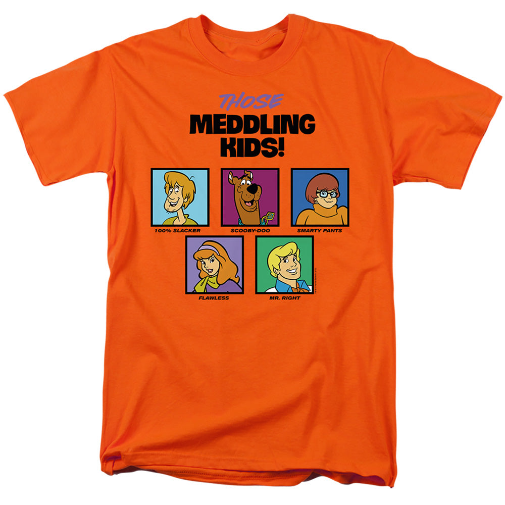Scooby Doo! Those Meddling Kids! Mens T Shirt Orange